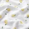 Tissu double gaze de coton Citrons aquarelle Impression numérique – blanc,  thumbnail number 2
