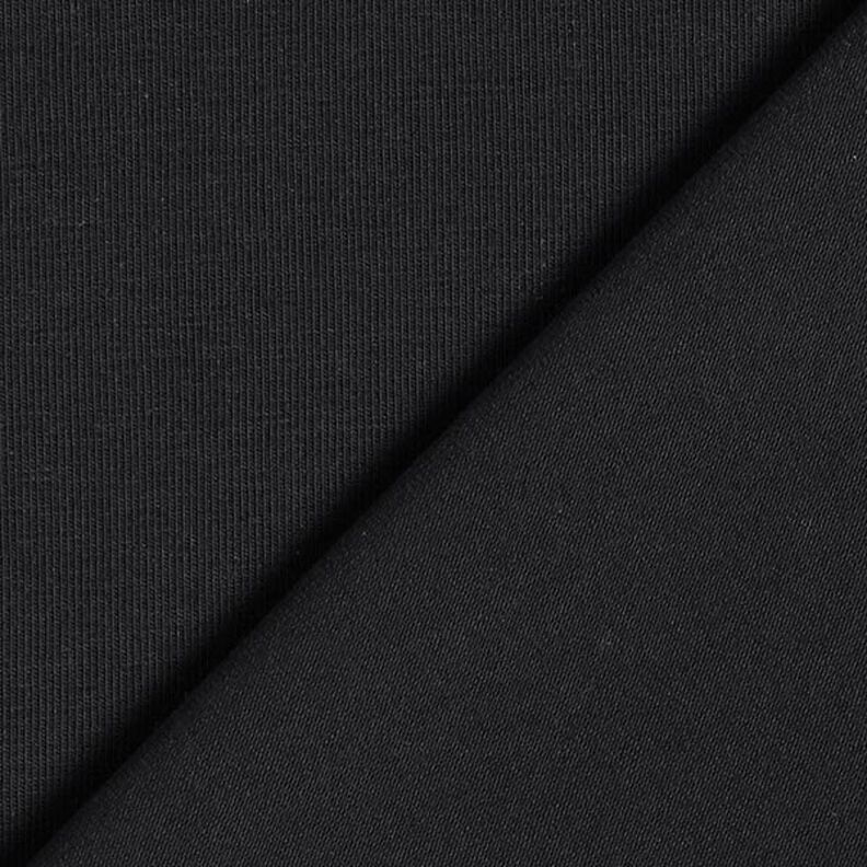 GOTS Jersey coton | Tula – noir,  image number 3