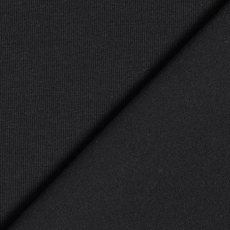 GOTS Jersey coton | Tula – noir,  image number 3