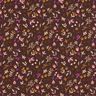 Tissu en coton Cretonne Petites branches – marron foncé/raisin,  thumbnail number 1