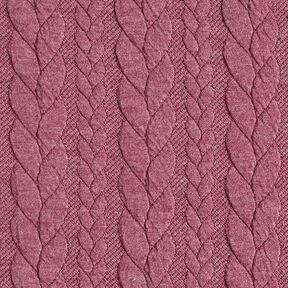 Jersey jacquard Cloqué Torsades – framboise, 