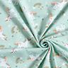 Jersey coton Licorne et arc en ciel – bleu glacier,  thumbnail number 3