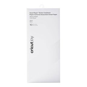 Cricut Joy Smart Sticker Cardstock [14x33 cm] | Cricut – blanc, 