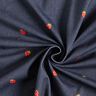 Jersey coton Fraises en aspect jean Impression numérique – gris bleu/rouge feu,  thumbnail number 3