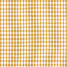 Tissu en coton Vichy à carreaux 0,5 cm – moutarde/blanc, 