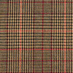 Tissu pour manteau en coton Prince-de-Galles – mocca, 