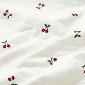 Double face Cerises – ivoire, 