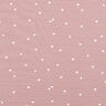 Jersey coton Cœurs et rayures – vieux rose clair,  thumbnail number 1