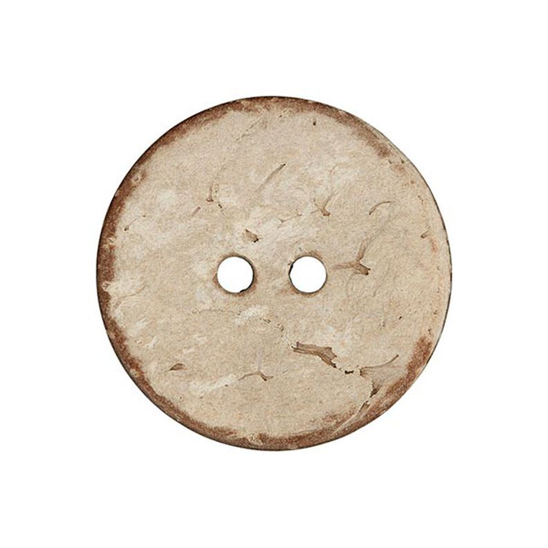 Bouton coco 2 trous Basic Chalky - beige,  image number 1