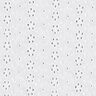 Batiste de coton Dentelle brodée Rangées de fleurs – blanc,  thumbnail number 1