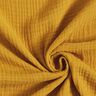 GOTS Tissu triple gaze de coton – jaune curry,  thumbnail number 1
