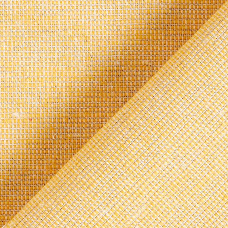 Tissu de décoration structure nervurée recyclé – jaune soleil,  image number 3