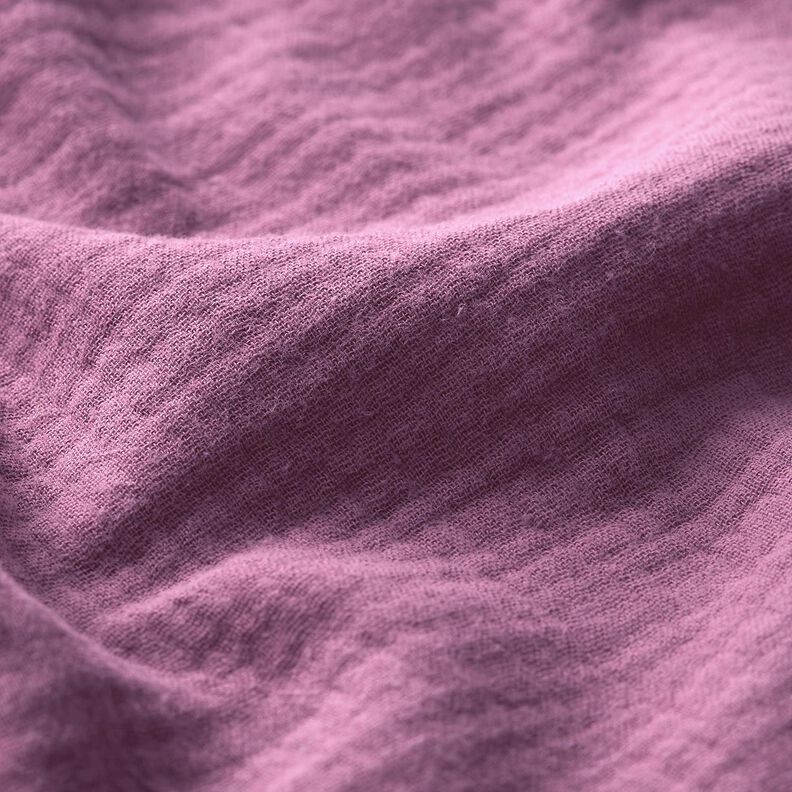 Tissu double gaze de coton – mauve,  image number 3