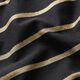Coton stretch Rayures scintillantes – noir/or,  thumbnail number 2