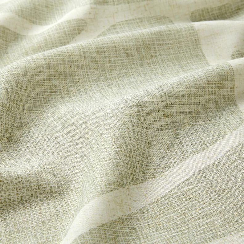 Tissu pour voilages Mélange lin Formes – roseau/nature, image number 2