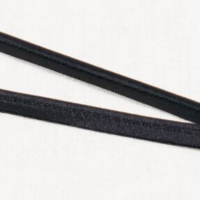 Satin Galon passepoil [10 mm] – noir, 