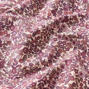 Tissu en coton Cretonne Fleurs éparpillées – crème/raisin, 