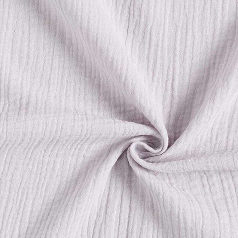 GOTS Tissu double gaze de coton | Tula – gris clair,  image number 1