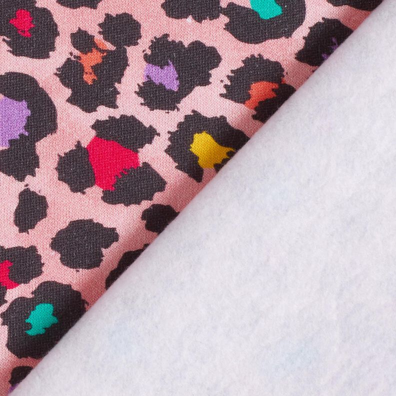 Sweatshirt gratté Motif léopard coloré – rose,  image number 4