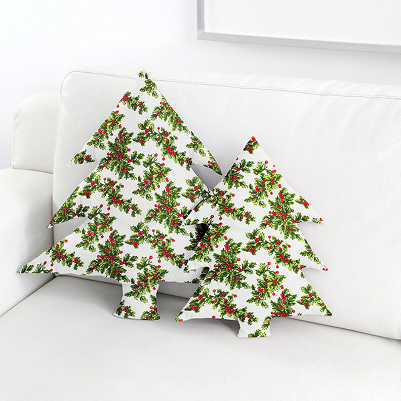 Tissu de décoration Canvas Gui – vert/rouge,  image number 10