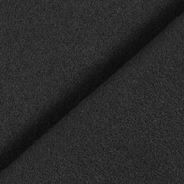Tissu en polyester recyclé pour manteau – noir,  image number 3