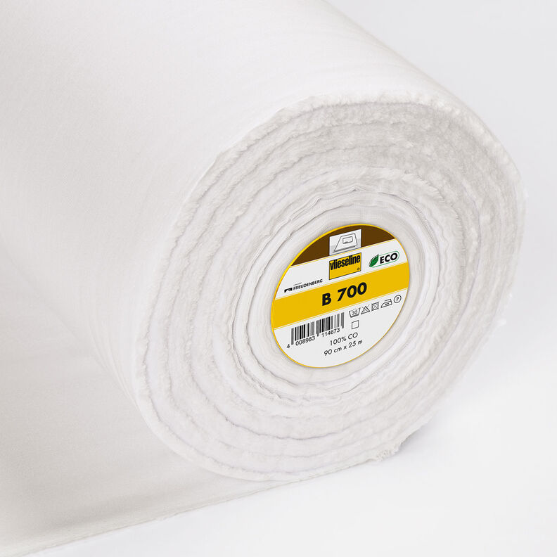 B 700 Entoilage tissé en tissu écologique | Vlieseline – blanc,  image number 1
