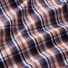 Tissu pour chemise à carreaux classiques – bleu marine/cuivre,  thumbnail number 2