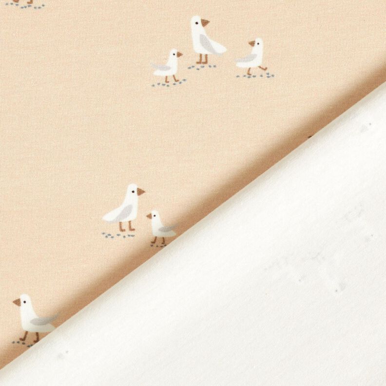 Jersey coton Douces mouettes – noix de cajou,  image number 4
