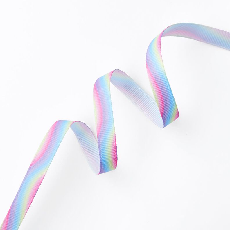 Ruban gros grain arc-en-ciel pastel [Ø 25 mm] – mauve,  image number 1