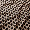 Jersey viscose Motif torsadé pailleté – noir/abricot,  thumbnail number 2