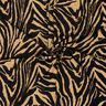 Jersey viscose Imprimé zèbre – mocca/noir,  thumbnail number 3