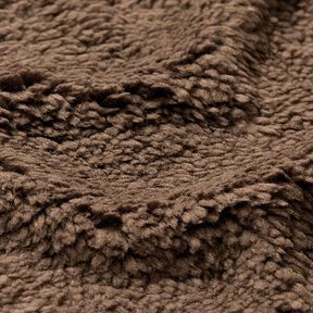 Fourrure synthétique Tissu peluche – chocolat, 