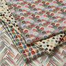 Tissu de décoration Gobelin Cœurs éparpillés – beige clair/pétrole,  thumbnail number 5