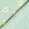 Jersey gaufré marguerites – menthe clair,  thumbnail number 4