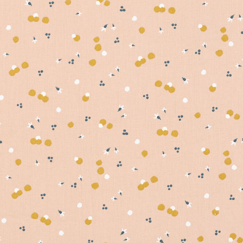 Tissu en coton Cretonne Points de couleur – beige,  image number 1