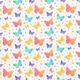 Tissu de décoration Satin de coton Papillons,  thumbnail number 1