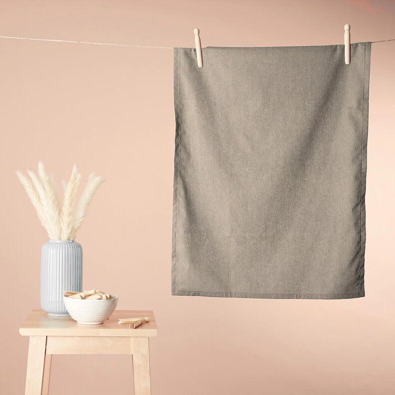 Tissu éponge Stretch Uni – beige clair,  image number 8
