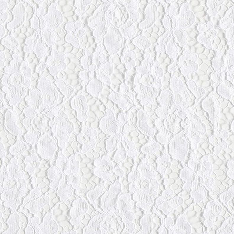 Dentelle bordée de fleurs – blanc,  image number 1