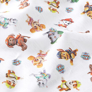 Cretonne Tissu sous licence Les amis de la Pat’Patrouille | Viacom – blanc, 