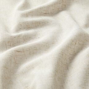 Tissu pour voilages Mélange lin Uni – nature, 