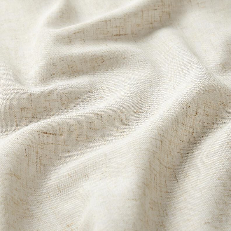 Tissu pour voilages Mélange lin Uni – nature, image number 2