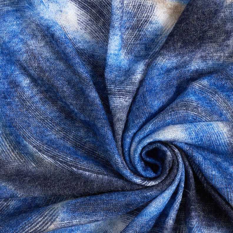 Maille fine grattée Batik – bleu marine/bleu nuit,  image number 3
