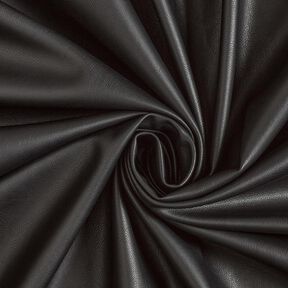 Similicuir avec revers en velours  – noir, 