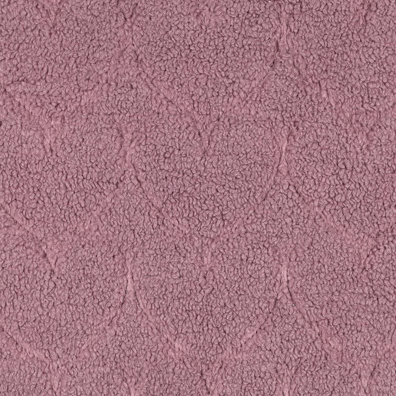 Fourrure synthétique Motif de cœur | Poppy Fabrics – vieux rose foncé, image number 1