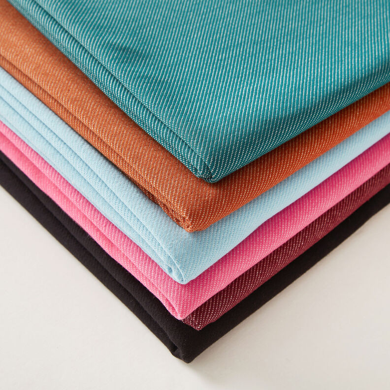 Jersey coton Aspect jean – rose néon, image number 4