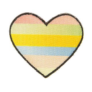 Application cœur [ 4 x 4 cm ] – mélange de couleurs, 