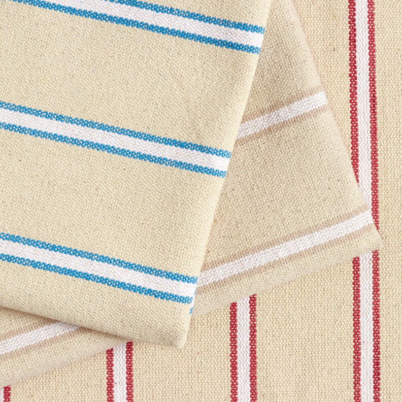 Tissu coton rustique – carmin/nature, image number 5