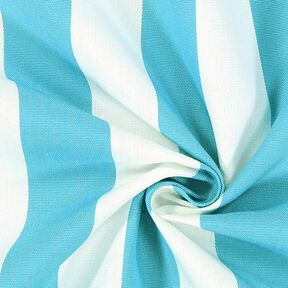 Toile pour store banne Rayures Toldo – blanc/turquoise, 