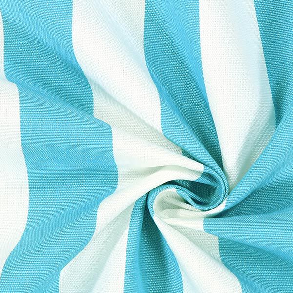 Toile pour store banne Rayures Toldo – blanc/turquoise,  image number 2