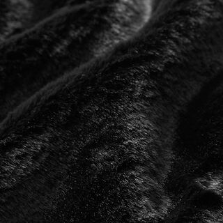 Tissu de revêtement Fourrure synthétique – noir, 